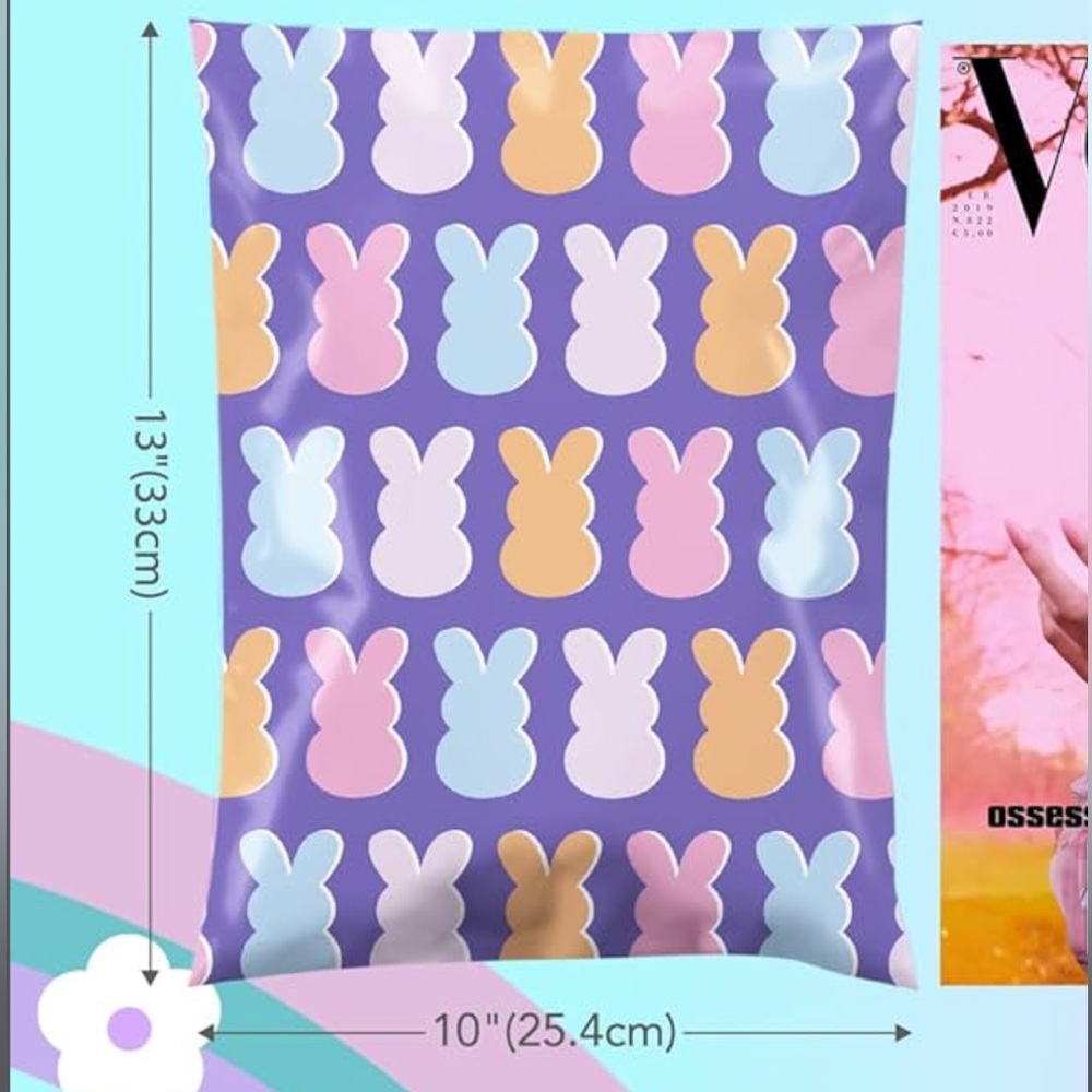 12 Qty - 10”x13” Peeps Spring Easter Polymailer